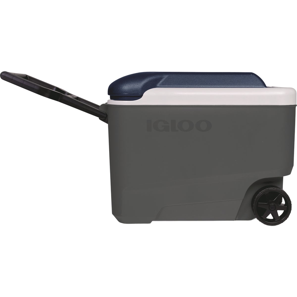 Igloo MaxCold 40 Qt. Roller Cooler, Ash Gray & Aegean Sea Image 3
