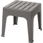 Adams Big Easy Gray 18.9 In. Square Resin Stackable Side Table Image 1