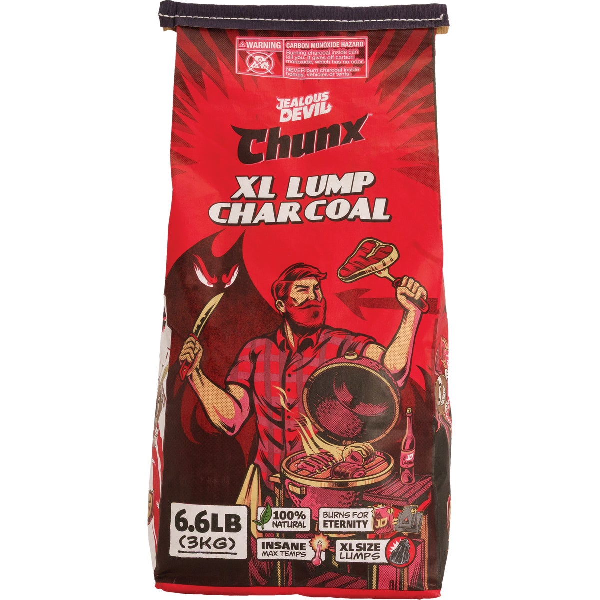 Jealous Devil Chunx 6.6 Lb. XL Hardwood Lump Charcoal