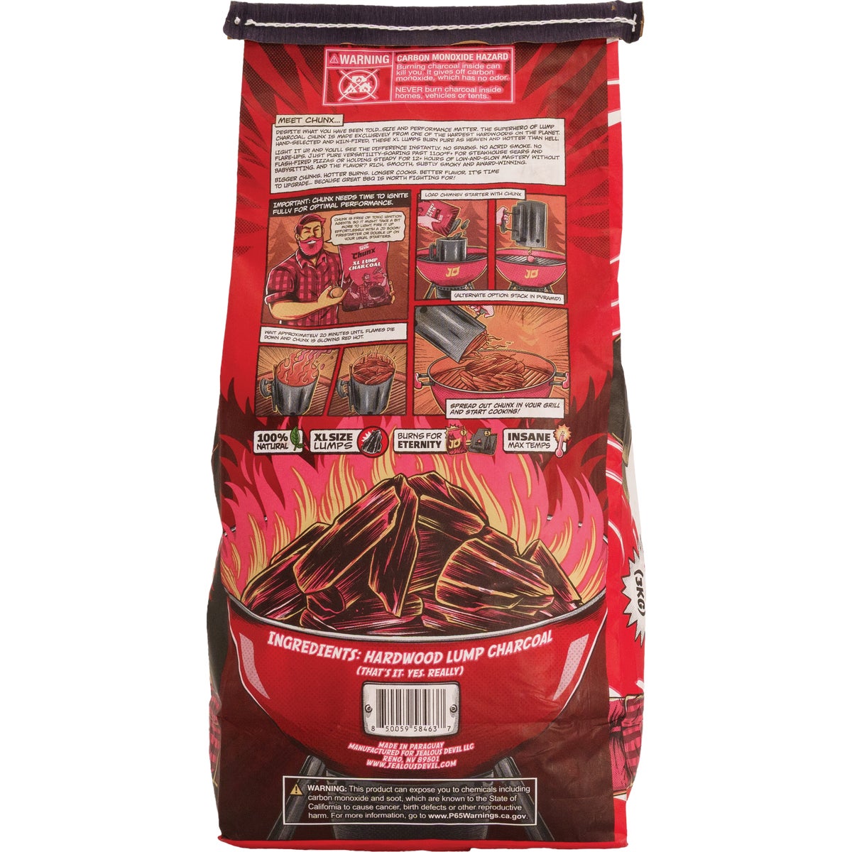 Jealous Devil Chunx 6.6 Lb. XL Hardwood Lump Charcoal Image 3