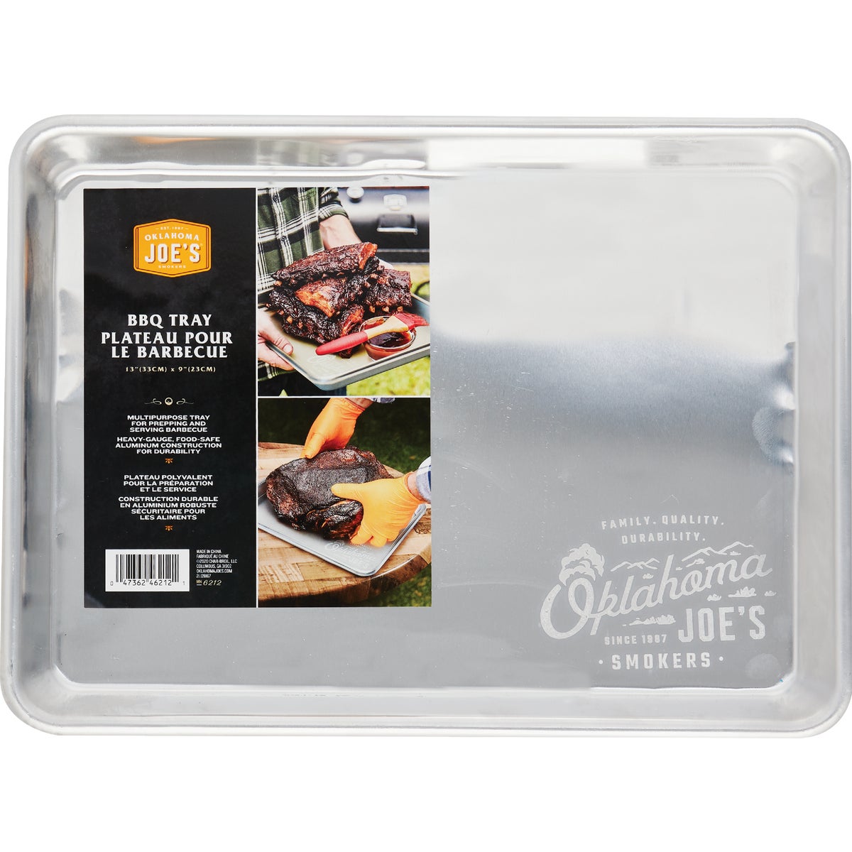 Oklahoma Joe's 13 In. W. x 9 In. L. Aluminum Serving Tray Image 4