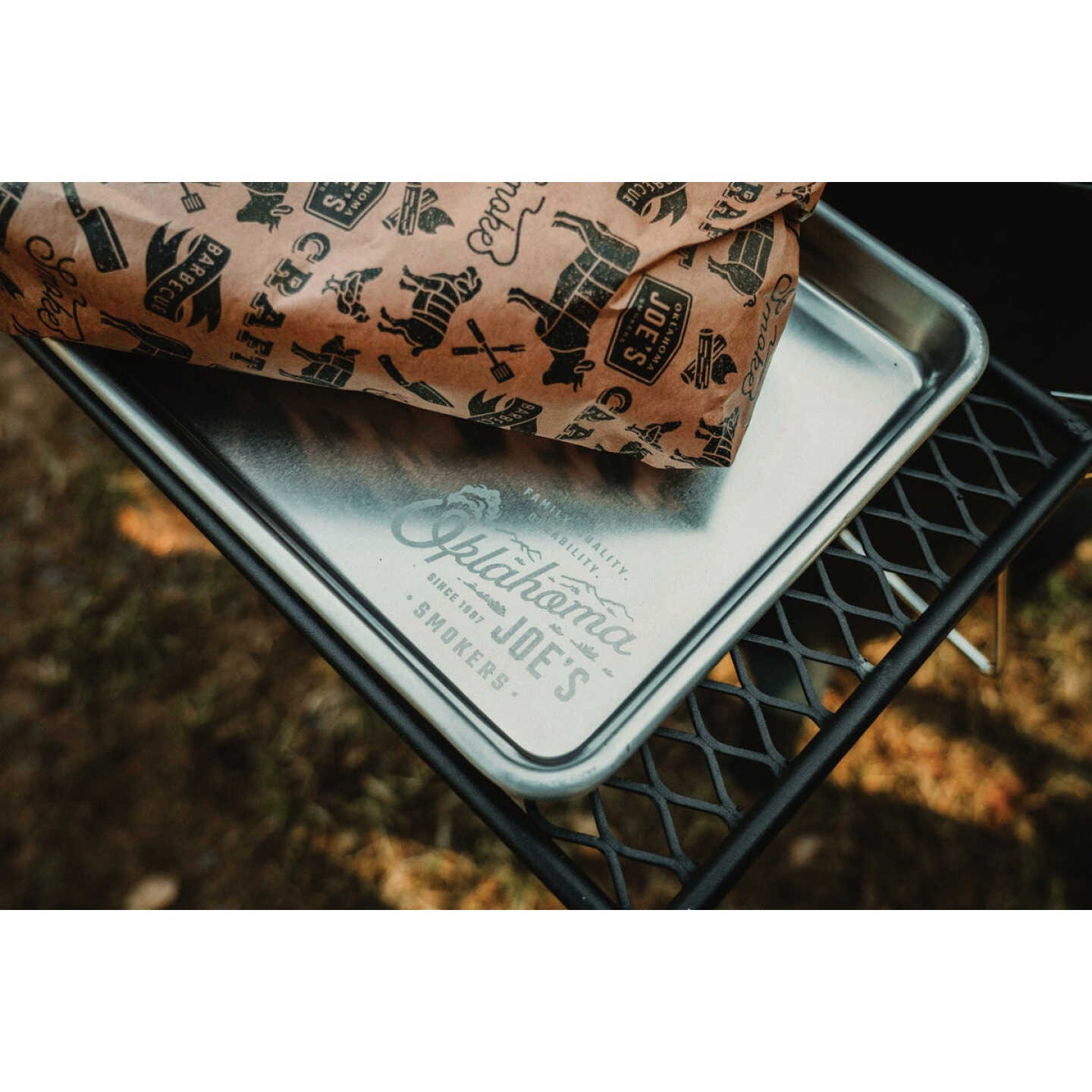 Oklahoma Joe's 13 In. W. x 9 In. L. Aluminum Serving Tray Image 3