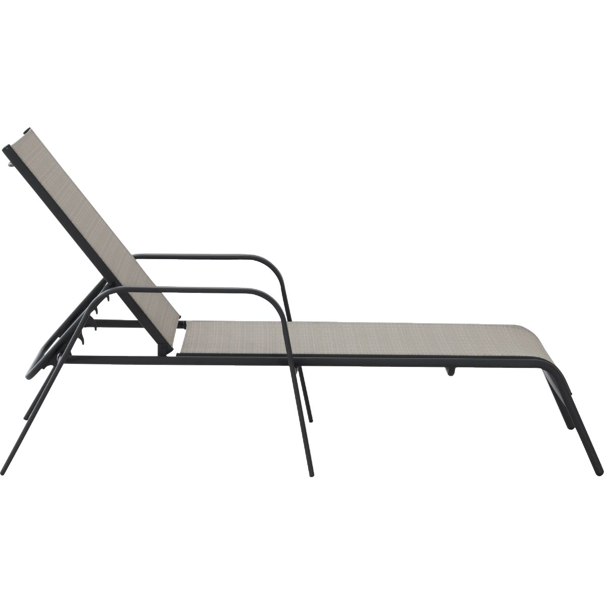 Sunjoy Beige Heavy-Duty Steel Chaise Lounge Chair Image 3