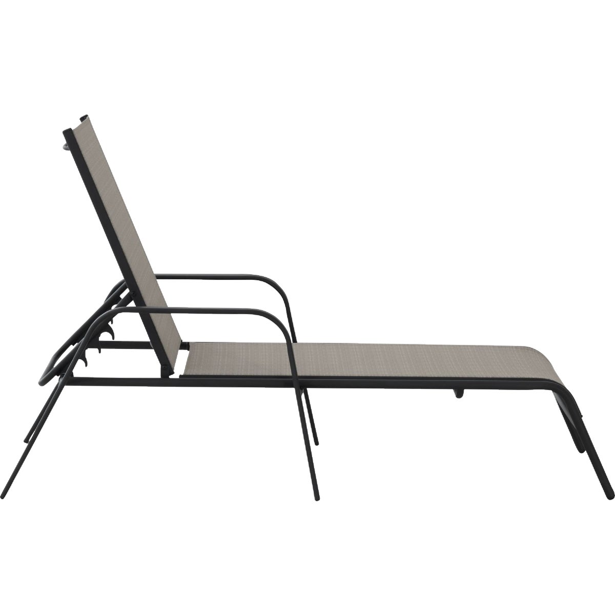 Sunjoy Beige Heavy-Duty Steel Chaise Lounge Chair Image 2