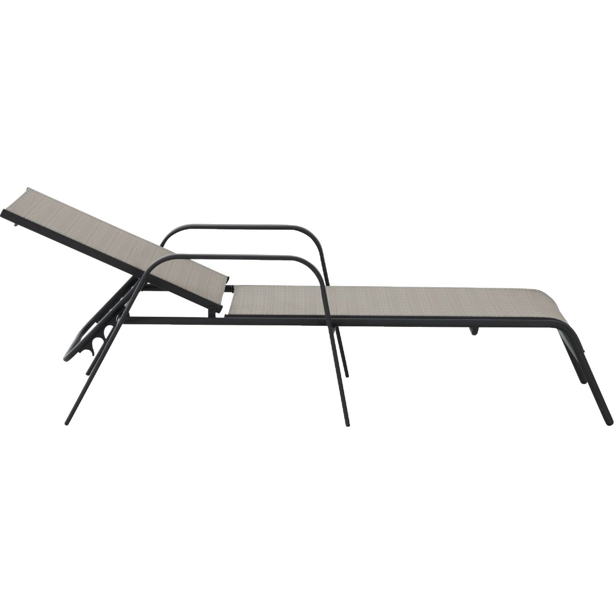 Sunjoy Beige Heavy-Duty Steel Chaise Lounge Chair Image 5