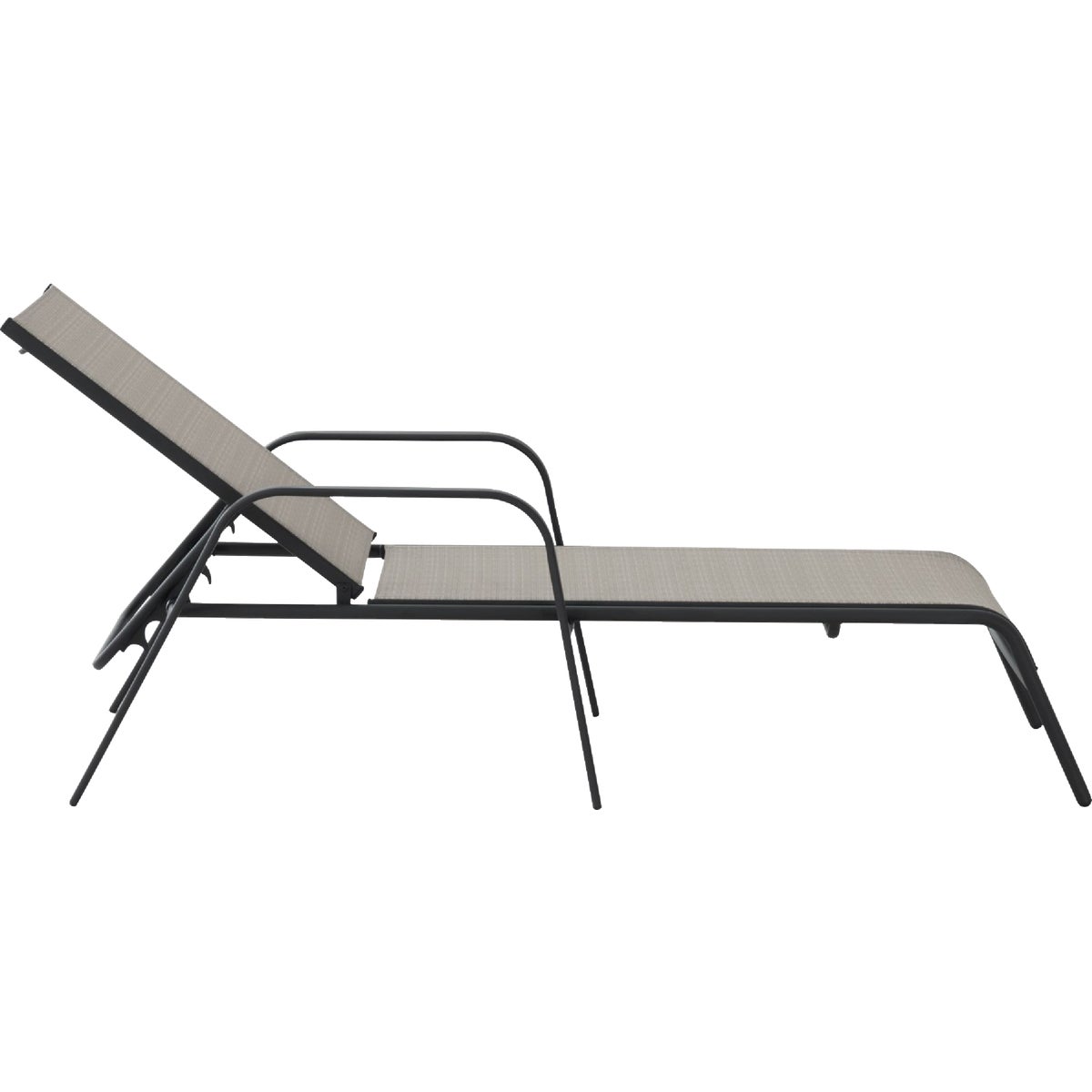 Sunjoy Beige Heavy-Duty Steel Chaise Lounge Chair Image 4