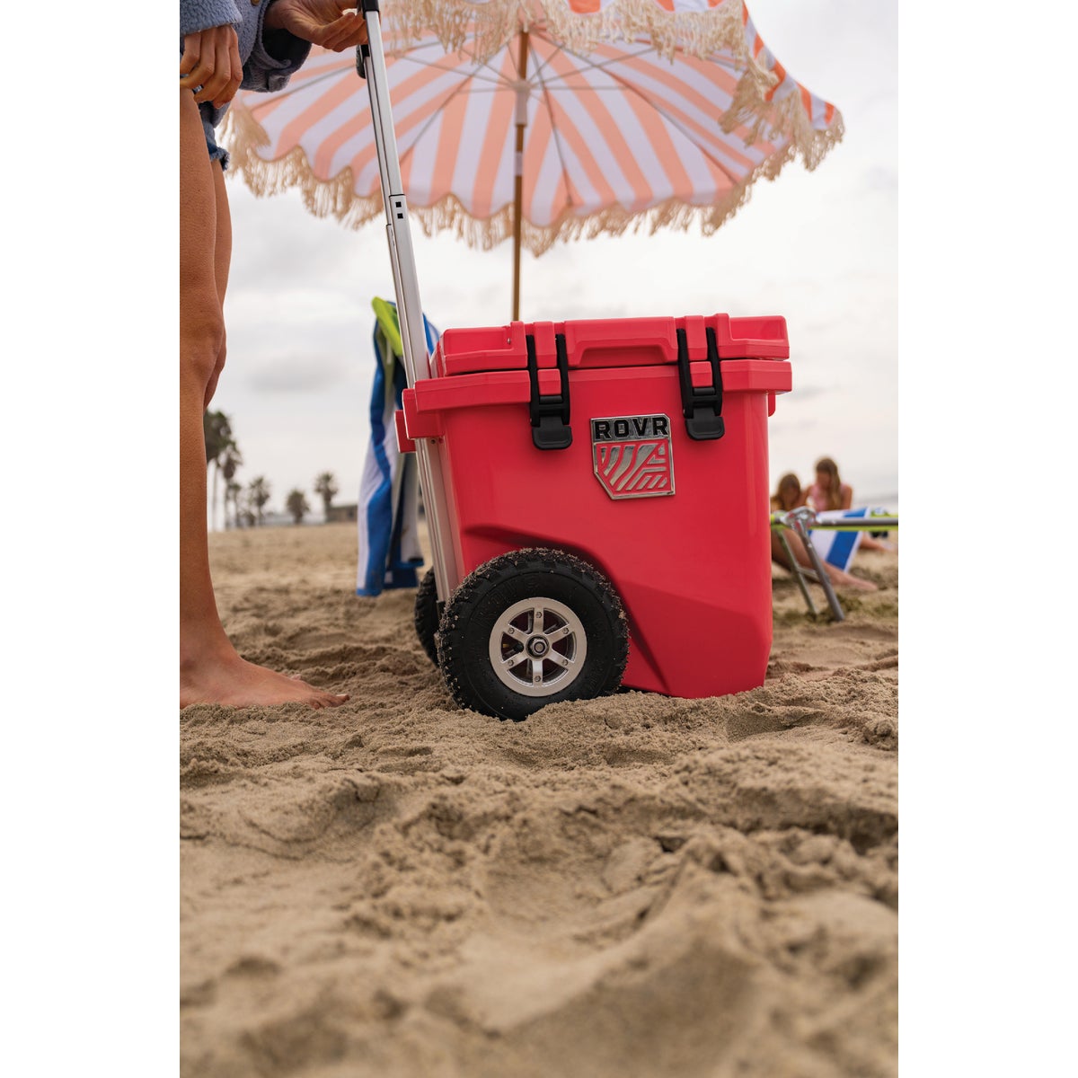 RollR 30 Qt. Wheeled Hard Cooler, Coral Image 2