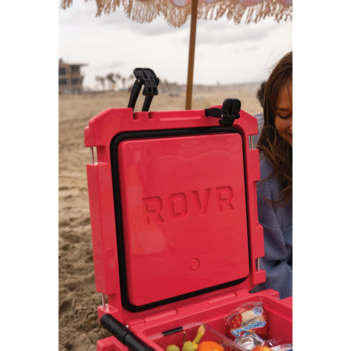 RollR 30 Qt. Wheeled Hard Cooler, Coral Image 3