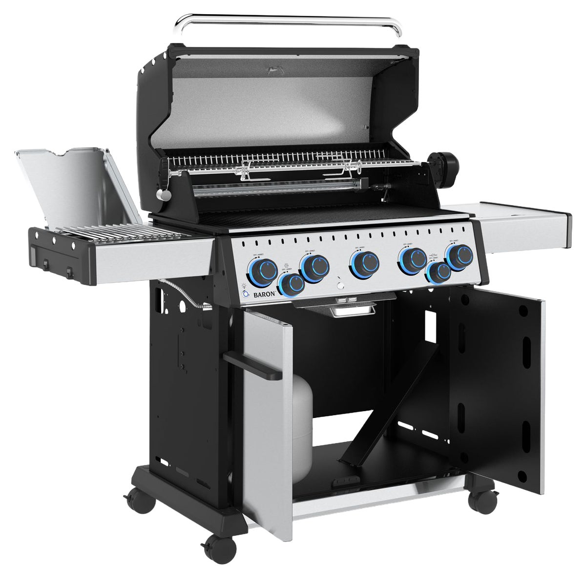 Broil King Baron S 590 Pro IR 5-Burner Stainless Steel 45,000 BTU LP Gas Grill Image 7