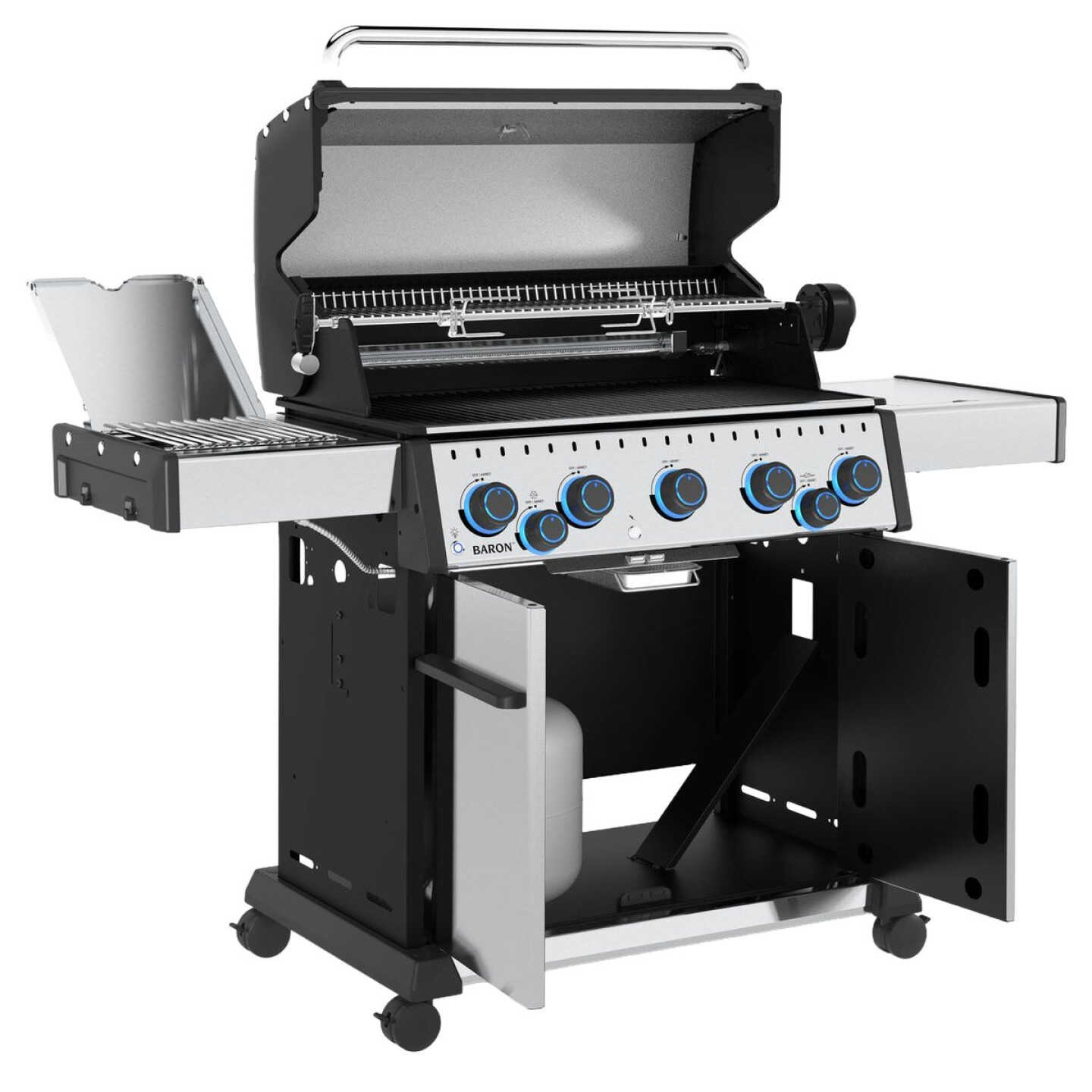 Broil King Baron S 590 Pro IR 5-Burner Stainless Steel 45,000 BTU LP Gas Grill Image 7