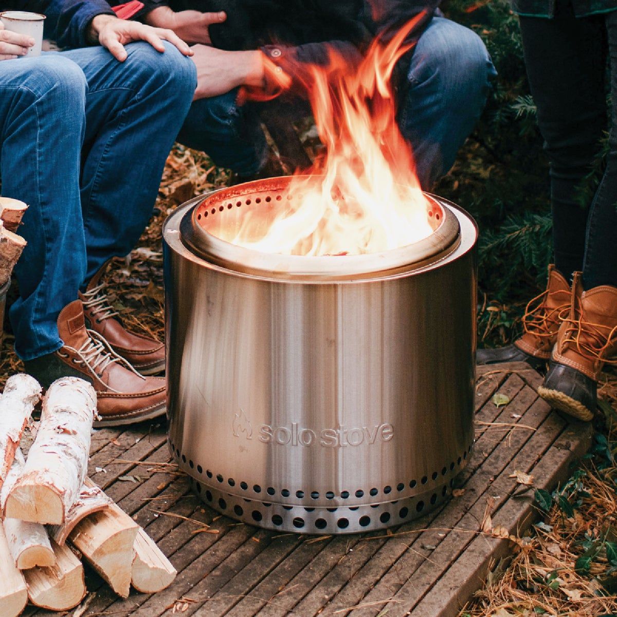 Solo Stove Bonfire 2.0 19.5 In. Round Wood Burning Smokeless Fire Pit with Stand Image 6