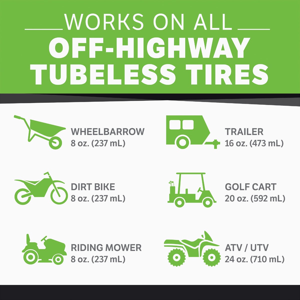 Slime ATV & Mower Tubeless 24 Oz. Tire Sealant Image 6