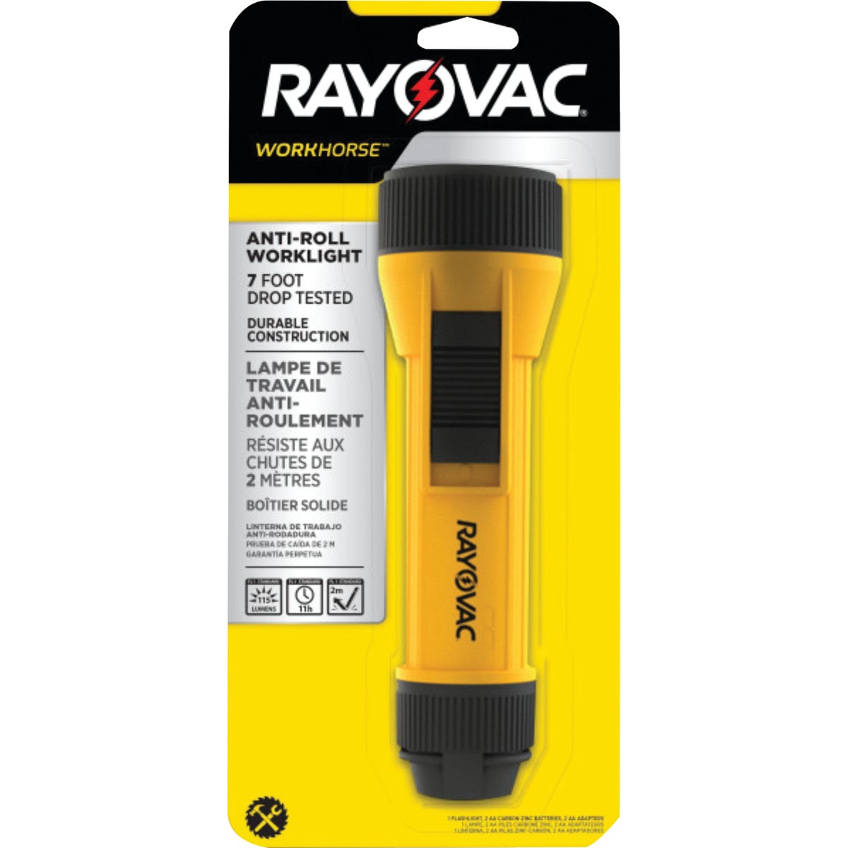 Rayovac Workhorse 155 Lm. 2D LED Flashlight