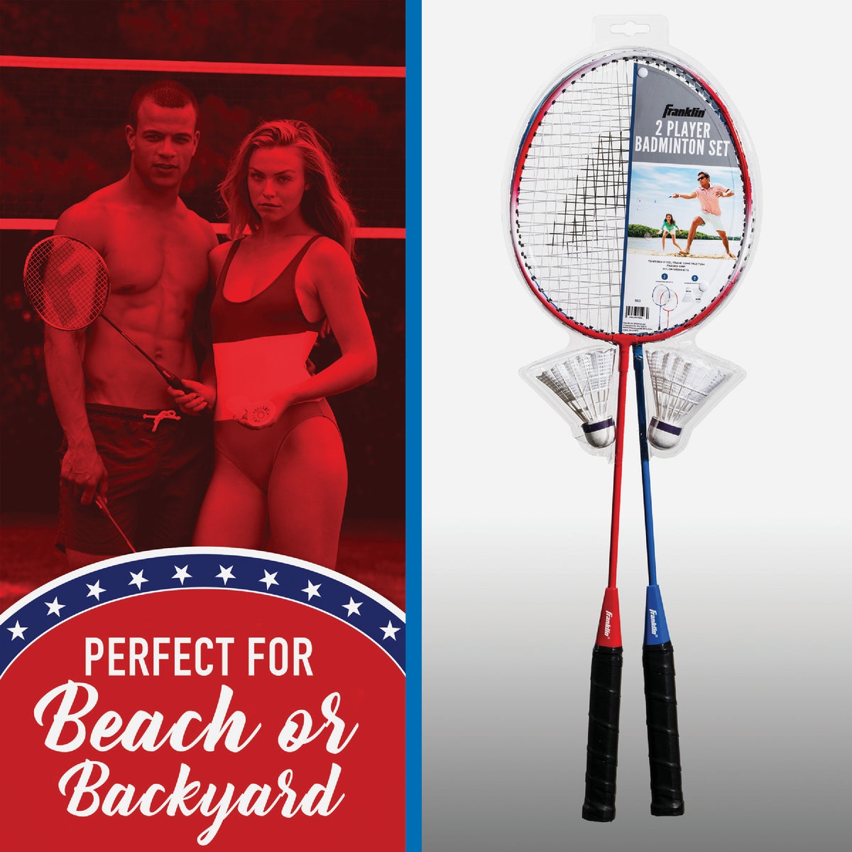 Franklin 2-Player Replacement Badminton Racket Set