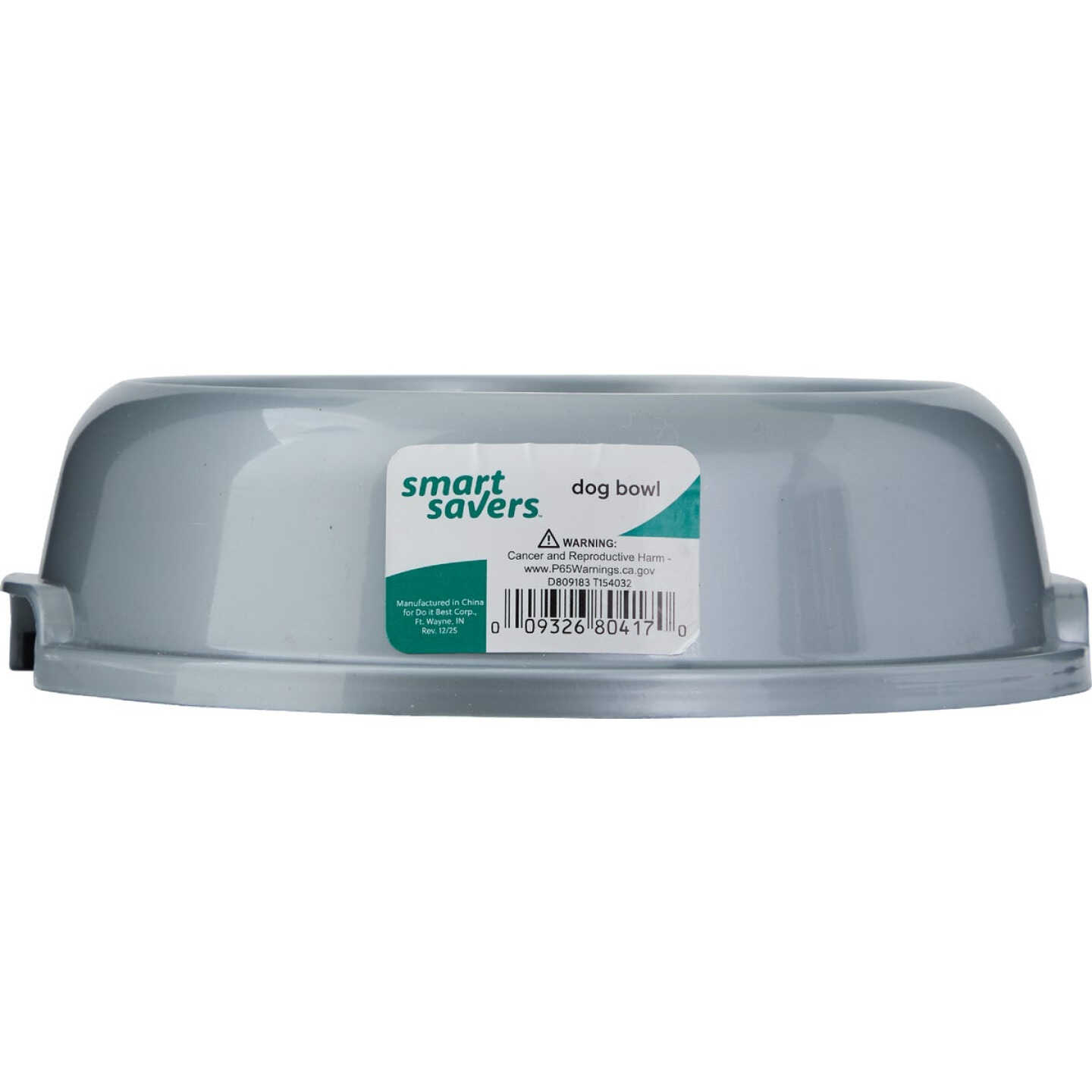 Smart Savers Plastic Round Medium Pet Food Bowl Image 1