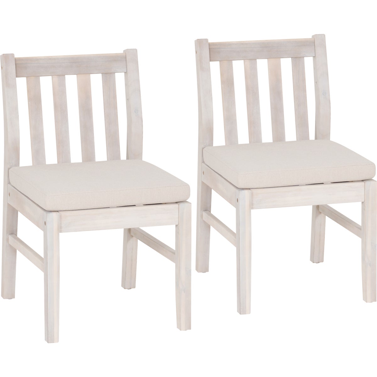 Linon Svana Natural Acacia Wood Dining Chair Set (2-Piece) Image 1
