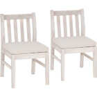 Linon Svana Natural Acacia Wood Dining Chair Set (2-Piece) Image 1
