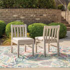 Linon Svana Natural Acacia Wood Dining Chair Set (2-Piece) Image 3
