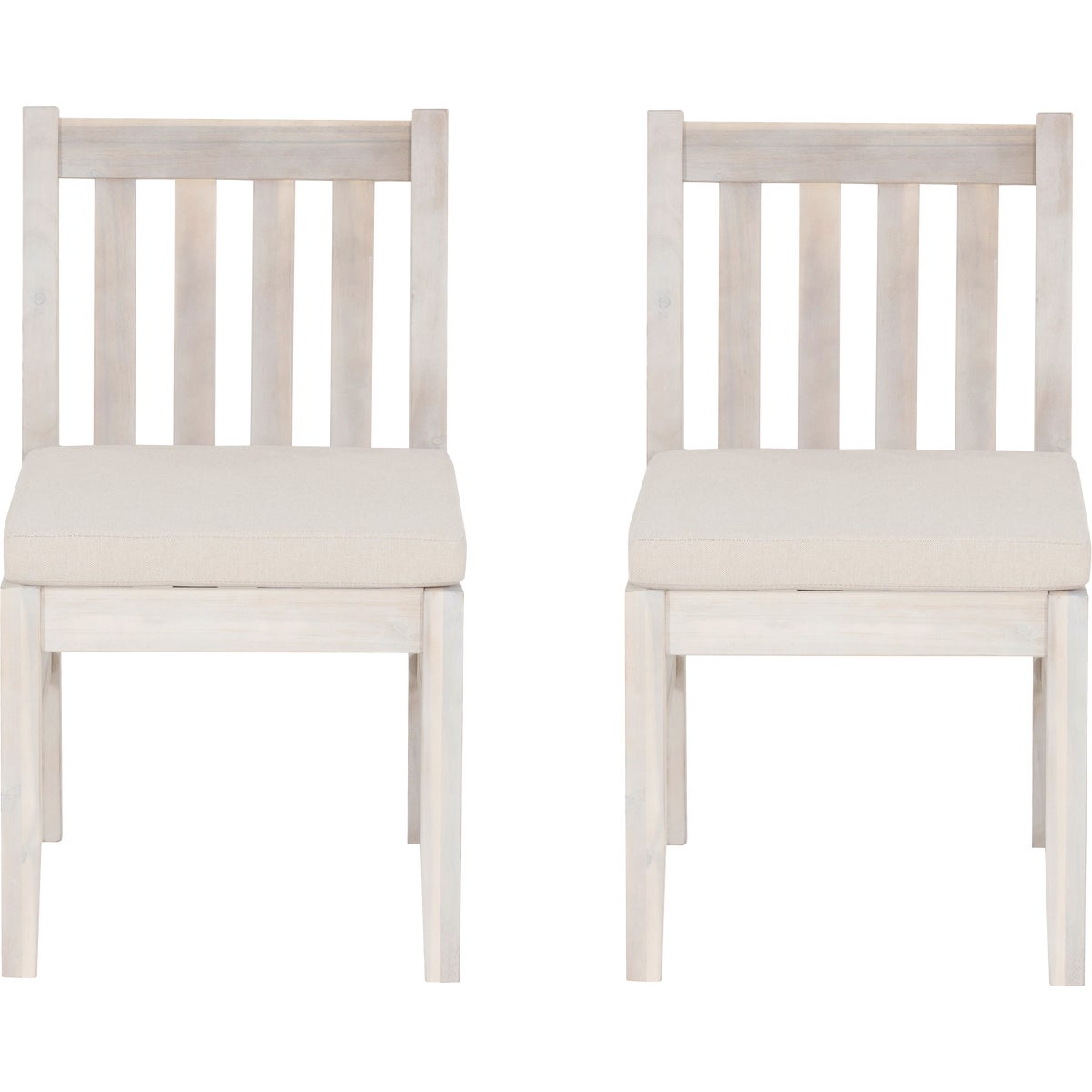 Linon Svana Natural Acacia Wood Dining Chair Set (2-Piece) Image 6