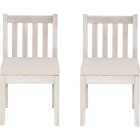 Linon Svana Natural Acacia Wood Dining Chair Set (2-Piece) Image 6