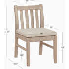 Linon Svana Natural Acacia Wood Dining Chair Set (2-Piece) Image 2