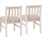 Linon Svana Natural Acacia Wood Dining Chair Set (2-Piece) Image 7