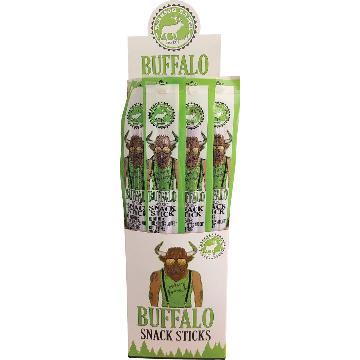 Pearson Ranch Jerky 1 Oz. Buffalo Snack Stick Image 3