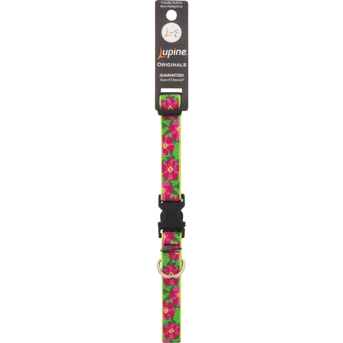 Lupine 3/4 In.  Woven Pattern Petunias  13 In. to 22 In.  Adjustable Collar