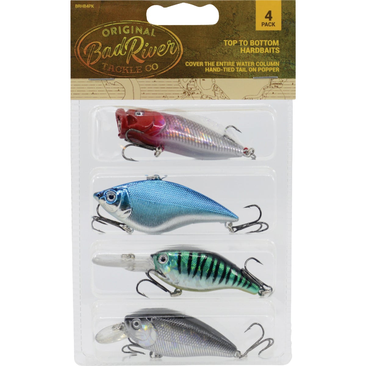 BadRiver 4-Piece Assorted Fishing Lure Kit