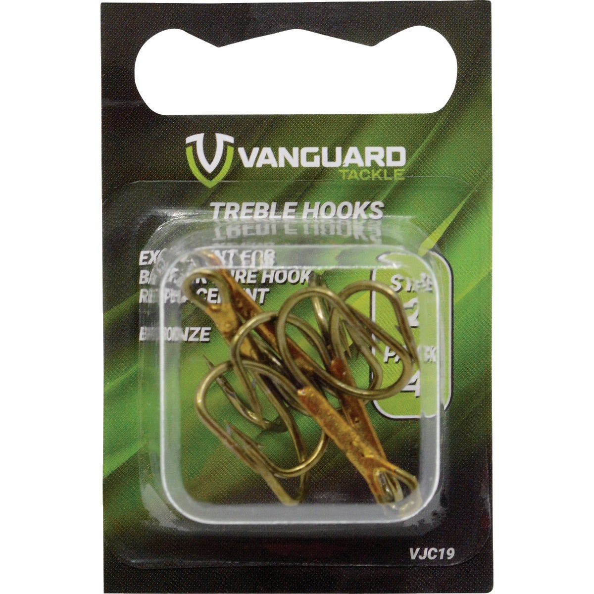 Vanguard Size 6 Bronze Treble Fishing Hook (4-Pack)
