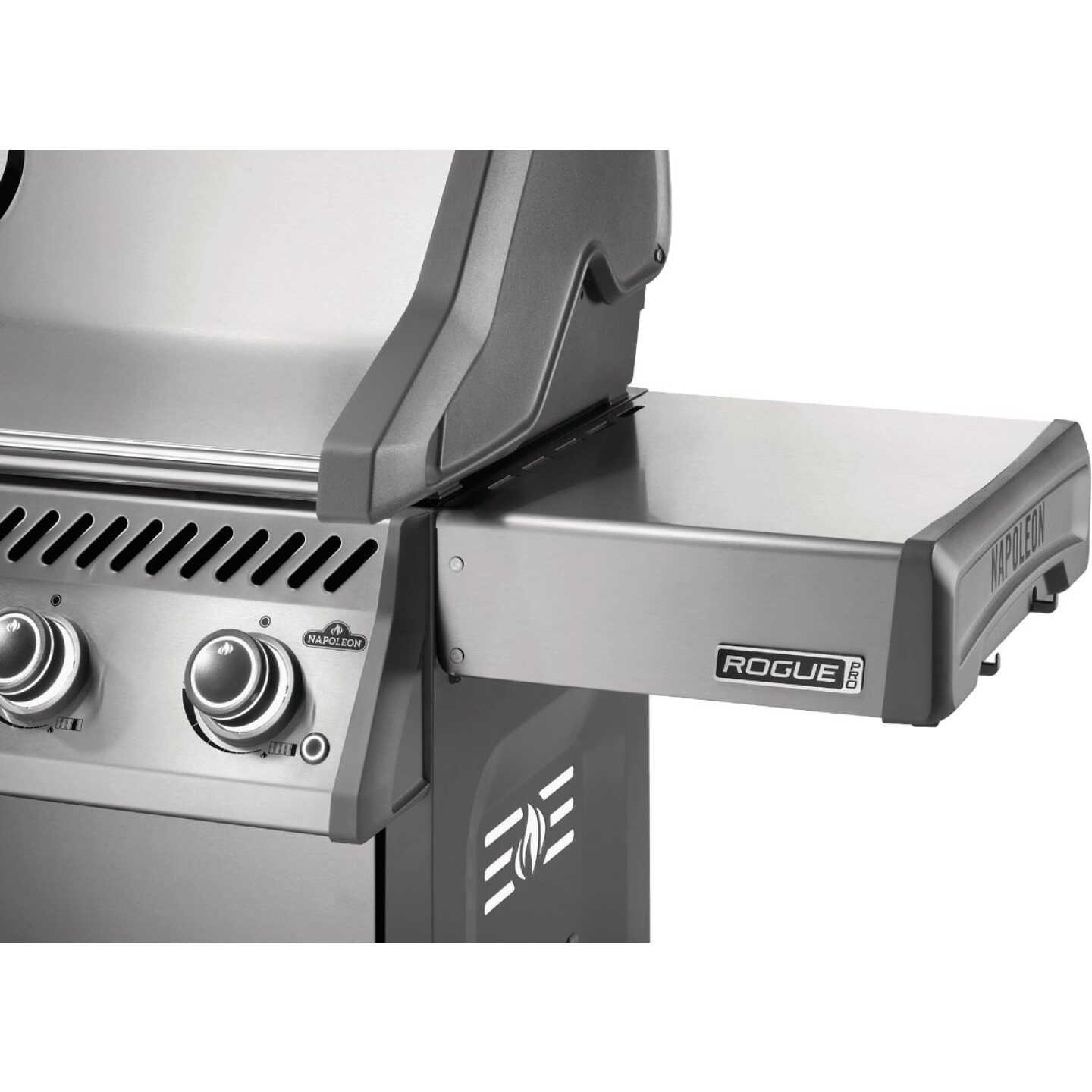 Napoleon Rogue Pro 525 4-Burner Natural Gas Grill with Infrared Side Burner, Stainless Steel Image 5