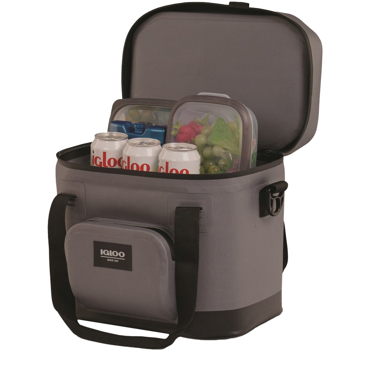 Igloo Trailmate 18-Can Soft-Side Cooler, Carbonite Image 2