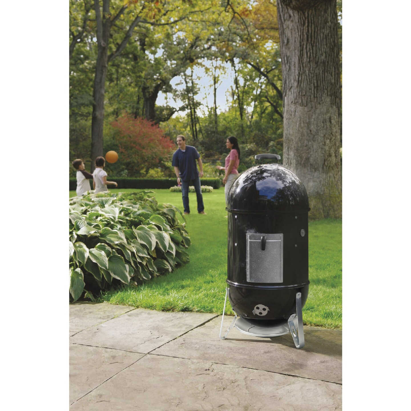 Weber Smokey Mountain Cooker 18 In. Dia. 481 Sq. In. Vertical Charcoal Smoker Image 3