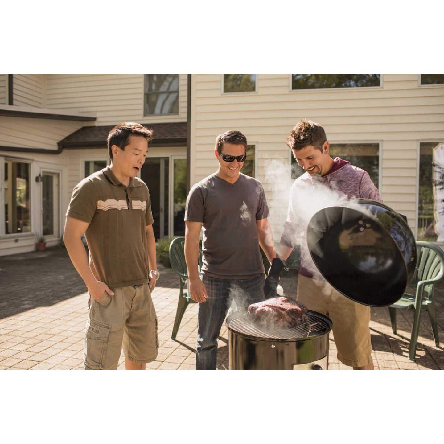 Weber Smokey Mountain Cooker 18 In. Dia. 481 Sq. In. Vertical Charcoal Smoker Image 5