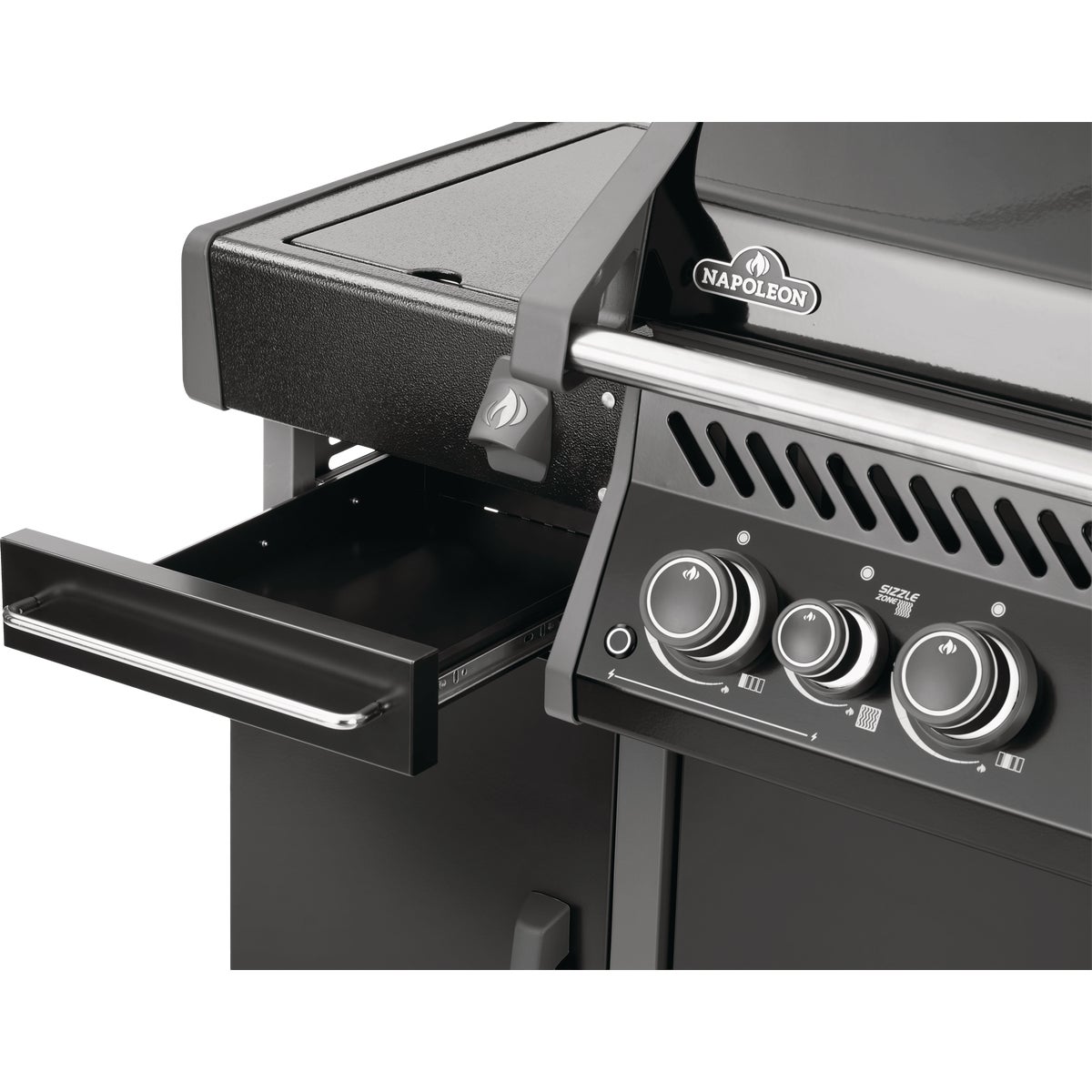 Napoleon Rogue PRO Black Under Grill Storage Cart Image 5