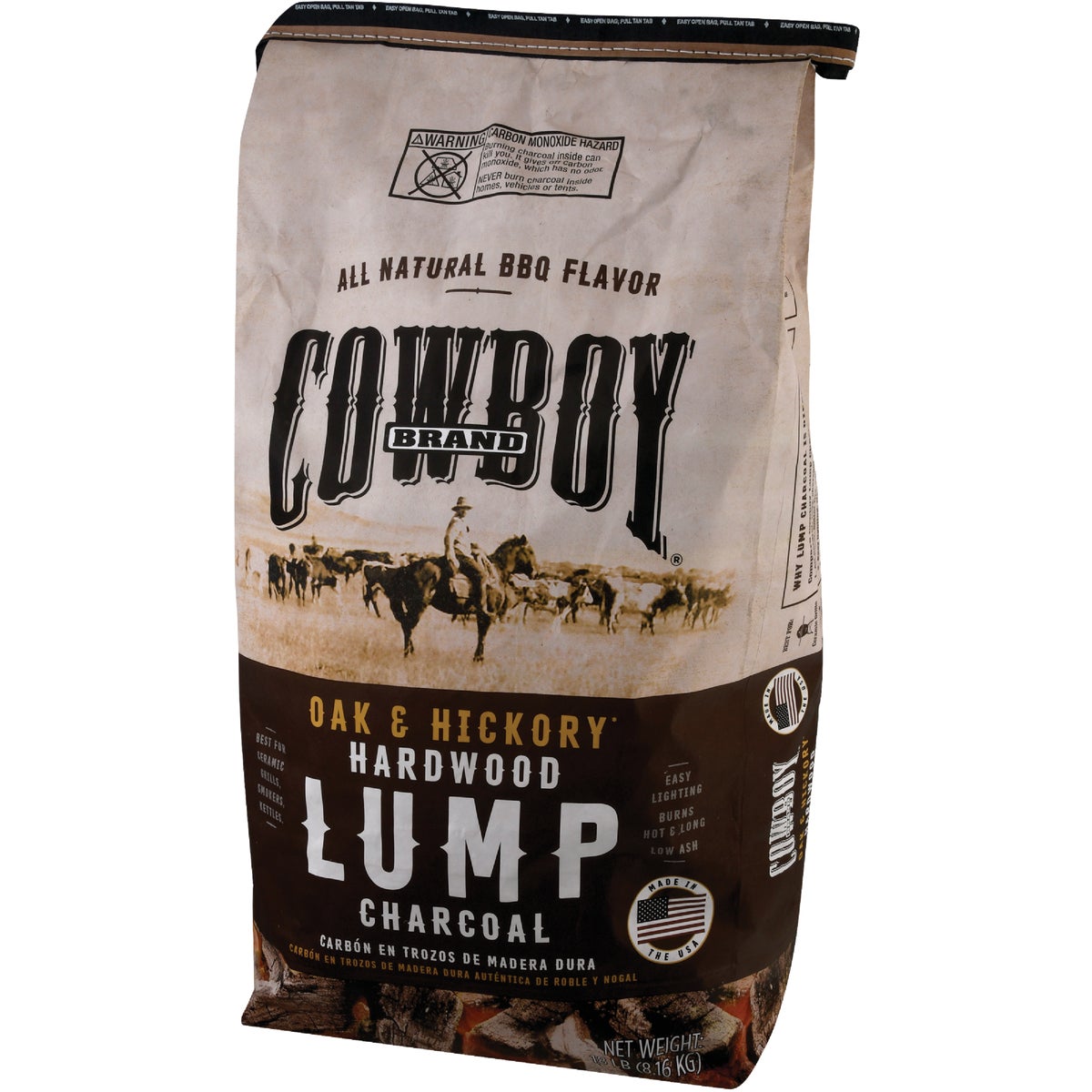 Cowboy 18 Lb. Hardwood Lump Charcoal Image 4