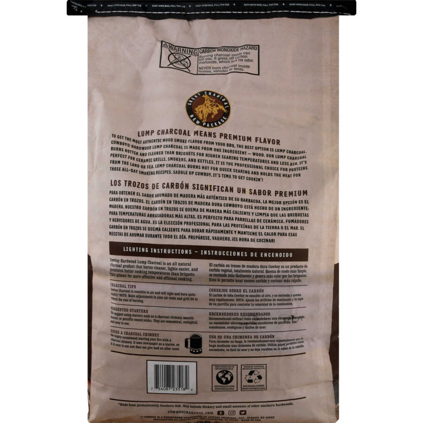 Cowboy 18 Lb. Hardwood Lump Charcoal Image 5
