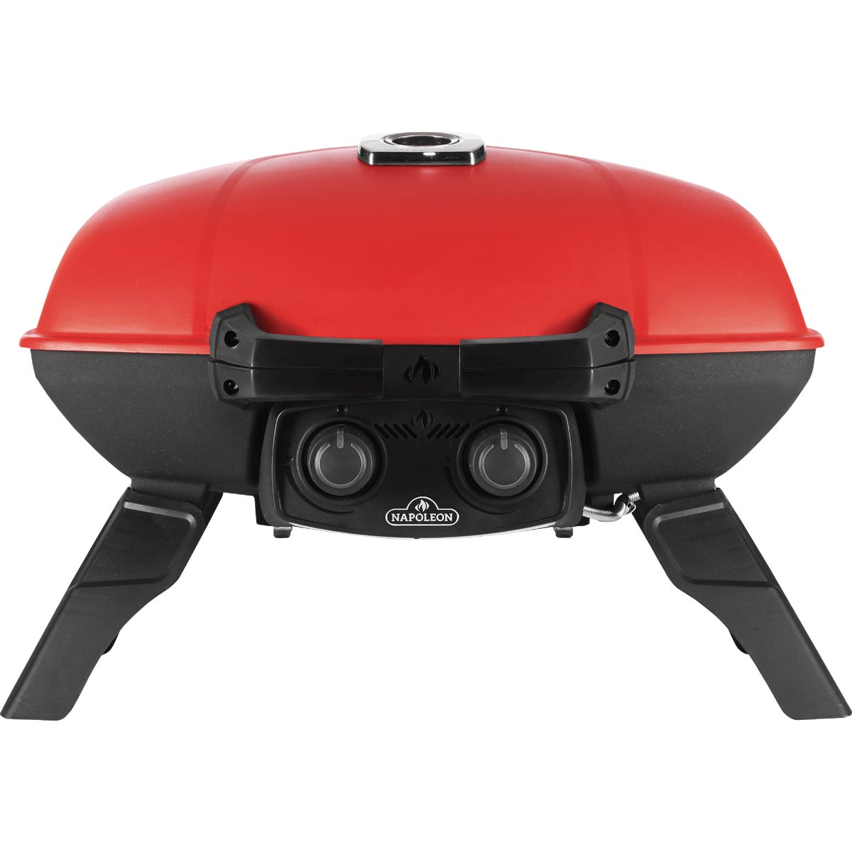 Napoleon TravelQ 285 Portable Propane Gas Grill with Griddle, Red Image 1