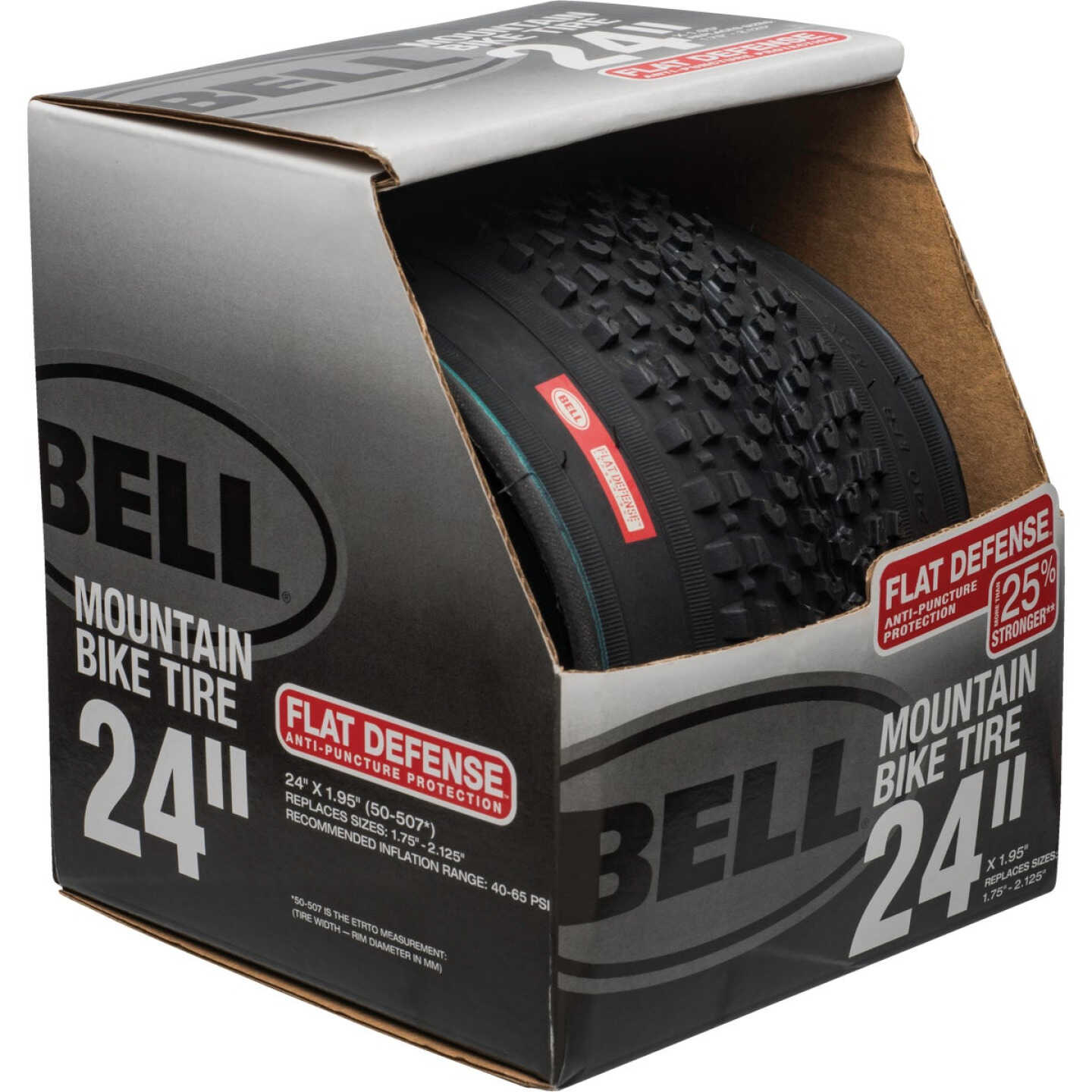 Bell 24 In. Mountain Bike Tire with Flat Defense Image 1