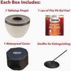 Sterno Small Cocoa & Sand with Dark Brown Lid Tabletop Fire Pit Image 6