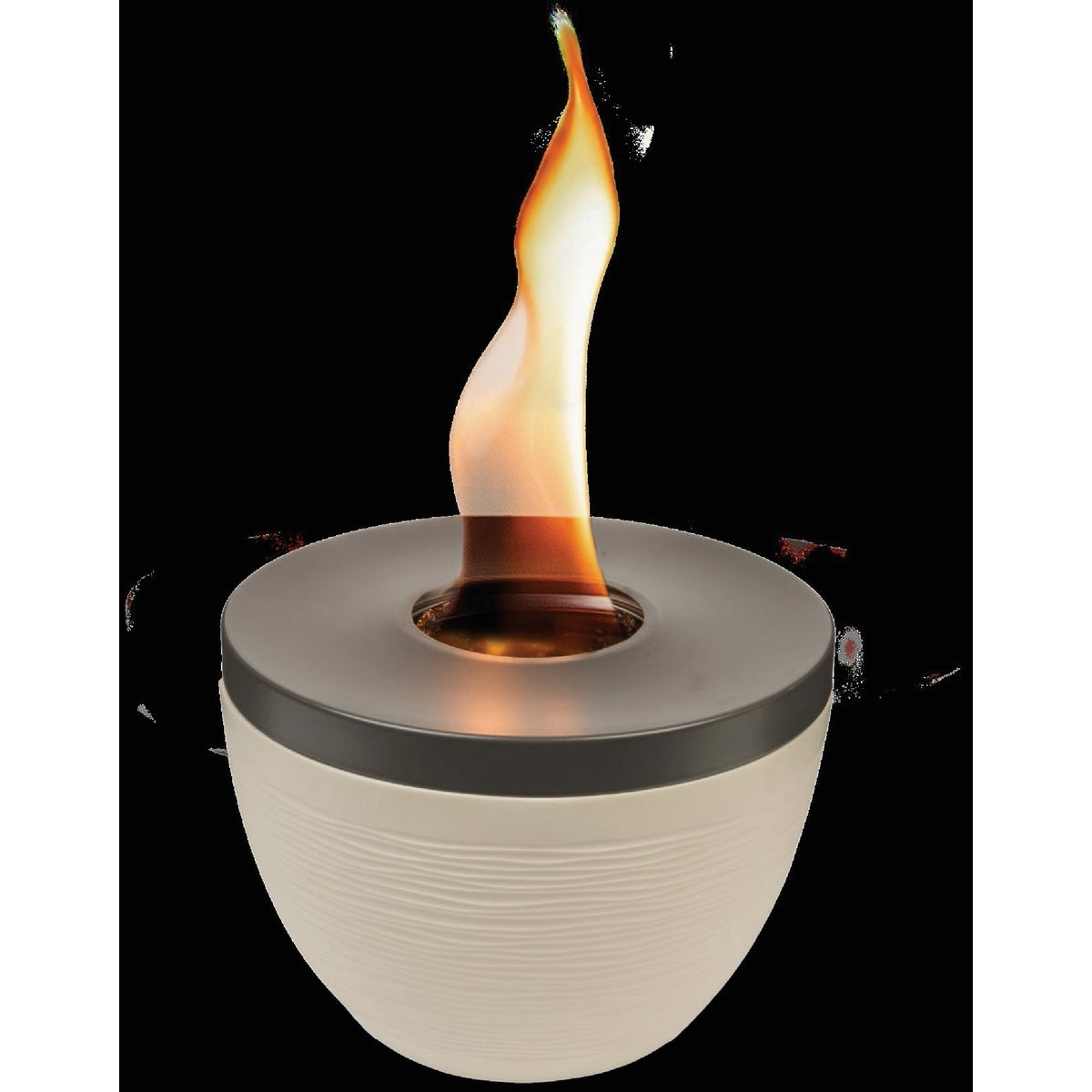 Sterno Small Cocoa & Sand with Dark Brown Lid Tabletop Fire Pit Image 5