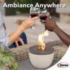 Sterno Small Cocoa & Sand with Dark Brown Lid Tabletop Fire Pit Image 2