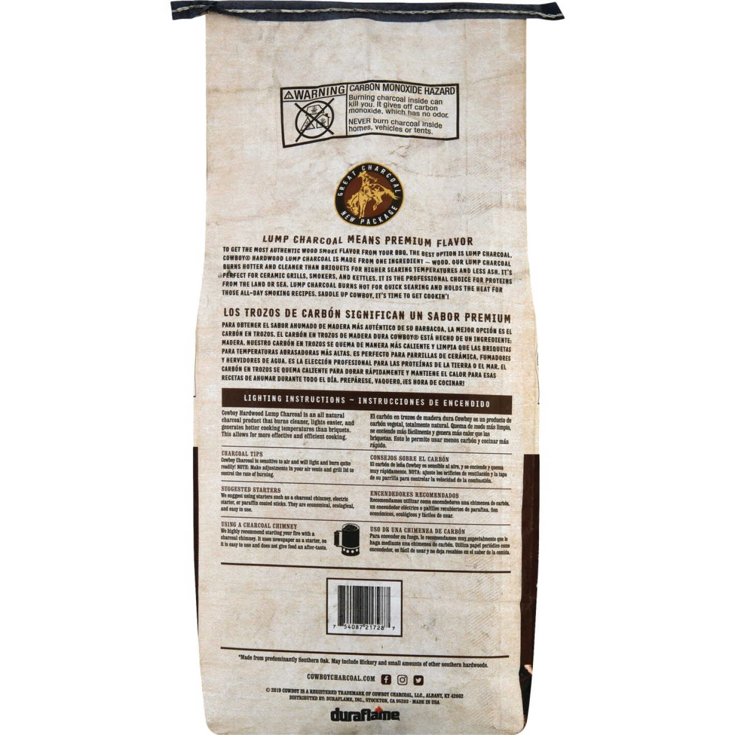 Cowboy 8 Lb. Natural Lump Charcoal Image 5