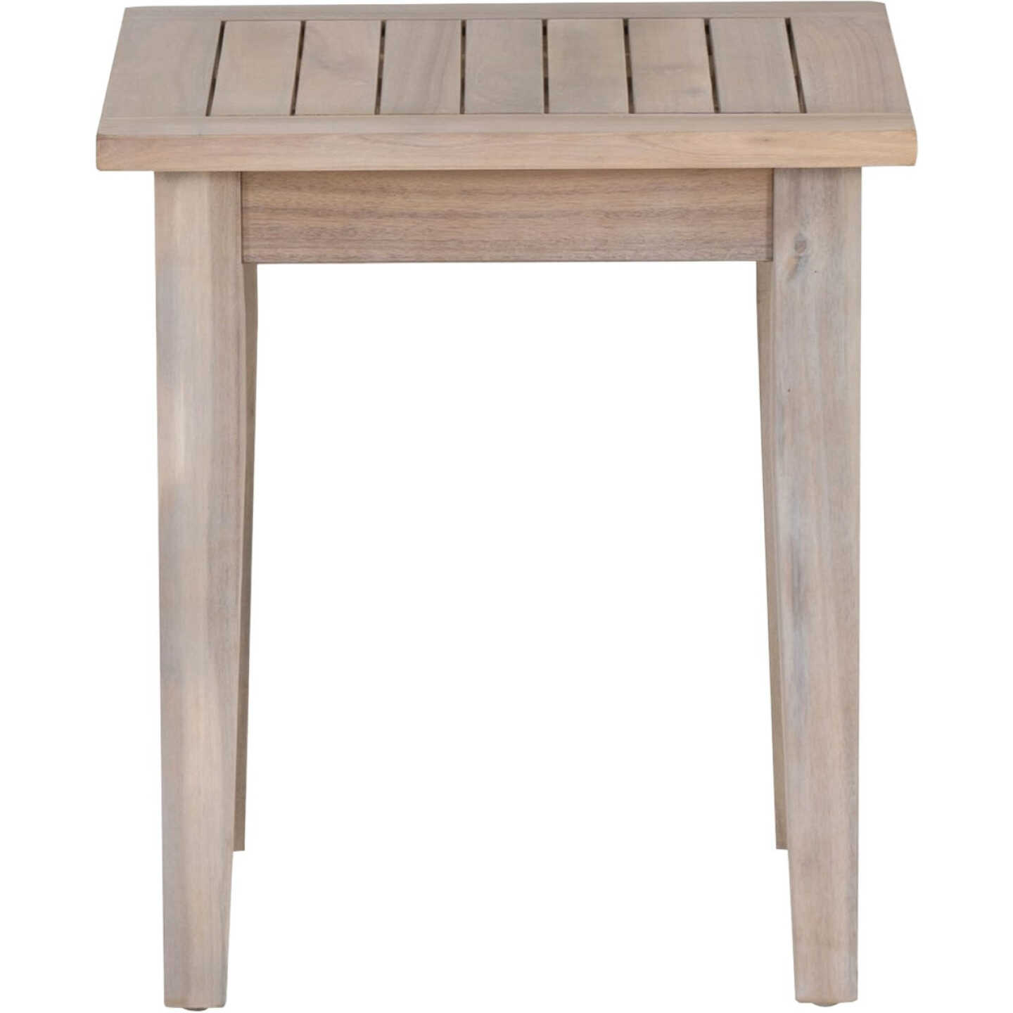 Linon Svana 18 In. Square Natural Finish Wood Side Table Image 7