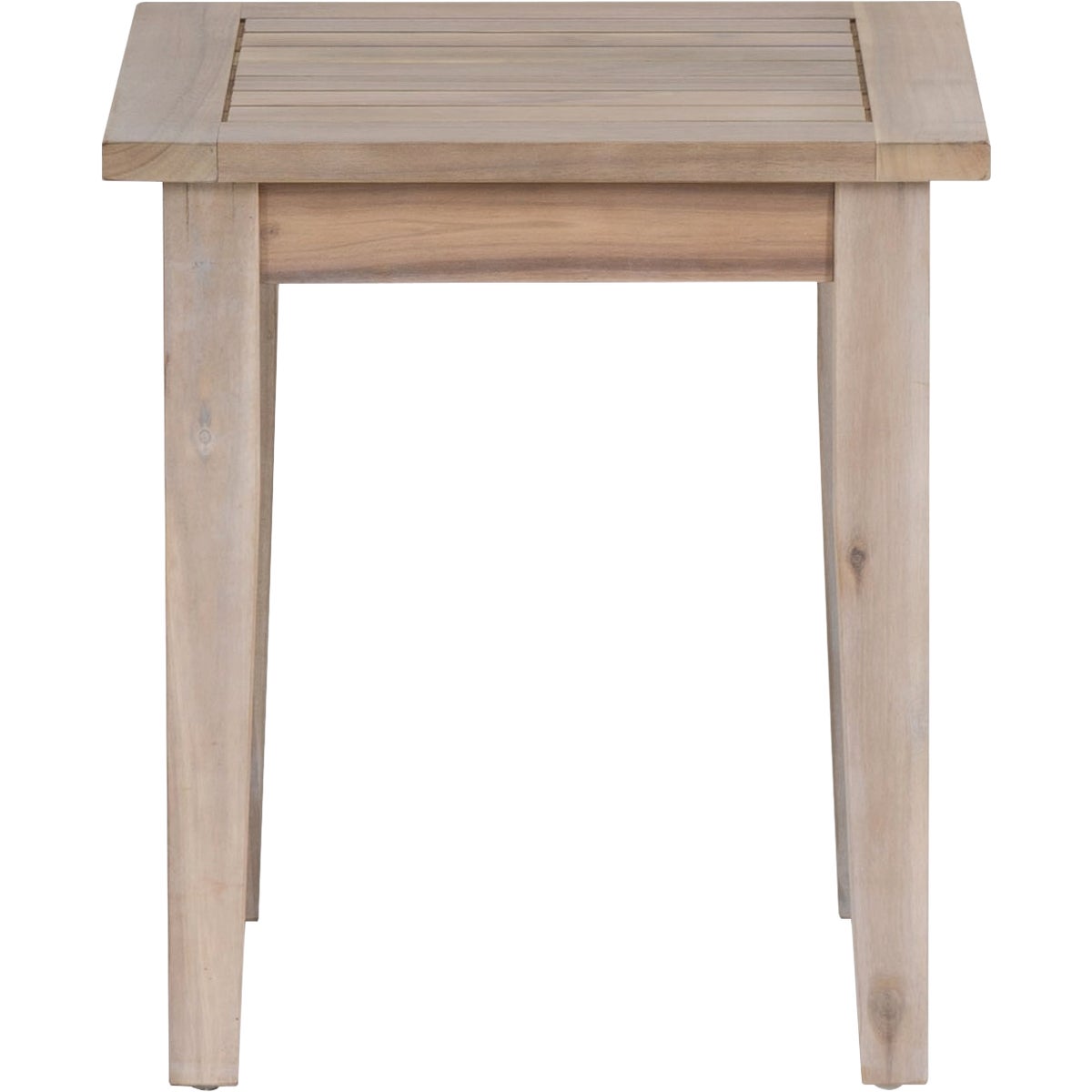 Linon Svana 18 In. Square Natural Finish Wood Side Table Image 5