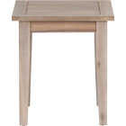 Linon Svana 18 In. Square Natural Finish Wood Side Table Image 5