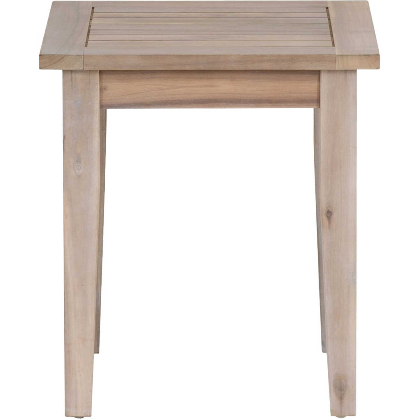 Linon Svana 18 In. Square Natural Finish Wood Side Table Image 5
