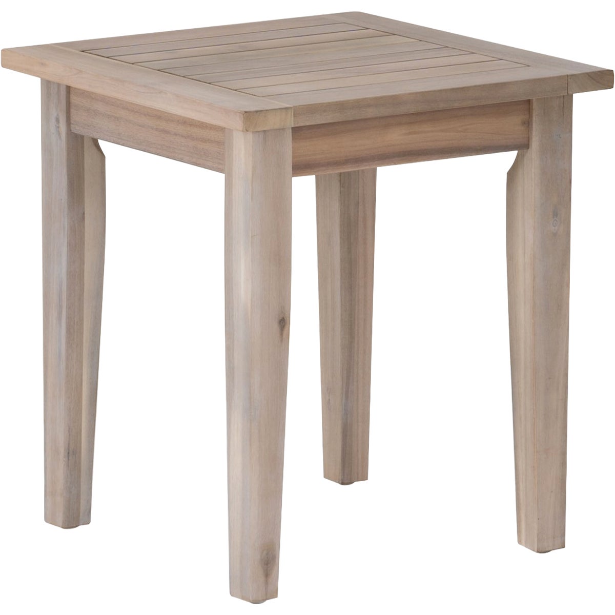 Linon Svana 18 In. Square Natural Finish Wood Side Table Image 1