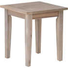 Linon Svana 18 In. Square Natural Finish Wood Side Table Image 1