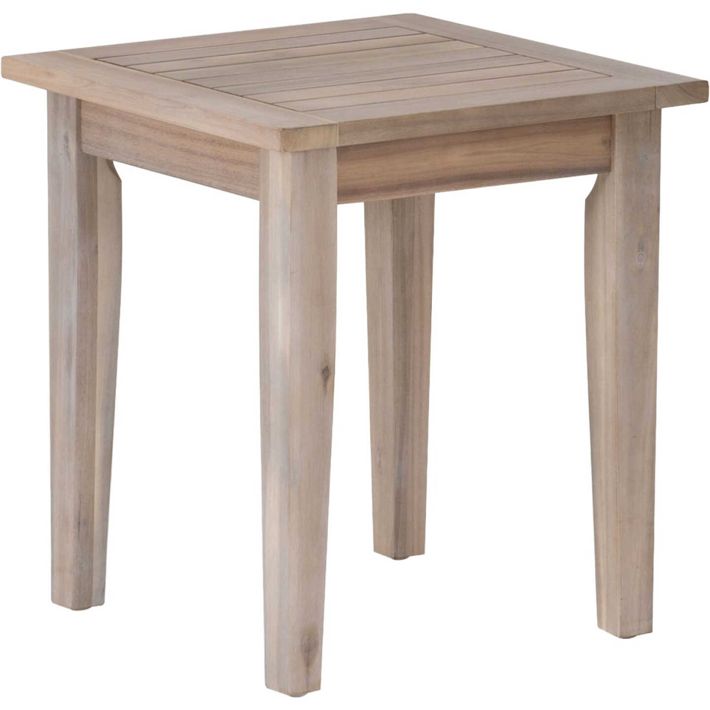Linon Svana 18 In. Square Natural Finish Wood Side Table Image 1